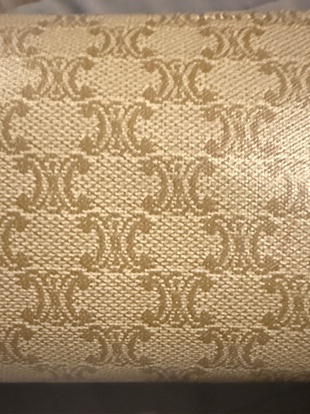 Celine small makeup bag w/ top zipper closure. - Picture 7 of 11